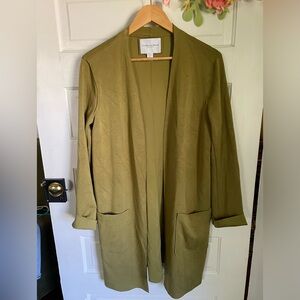 Carolina Belle Montreal Medium New Green Raw Edge Jacket